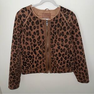 Blank NYC Leopard Quilted Jacket